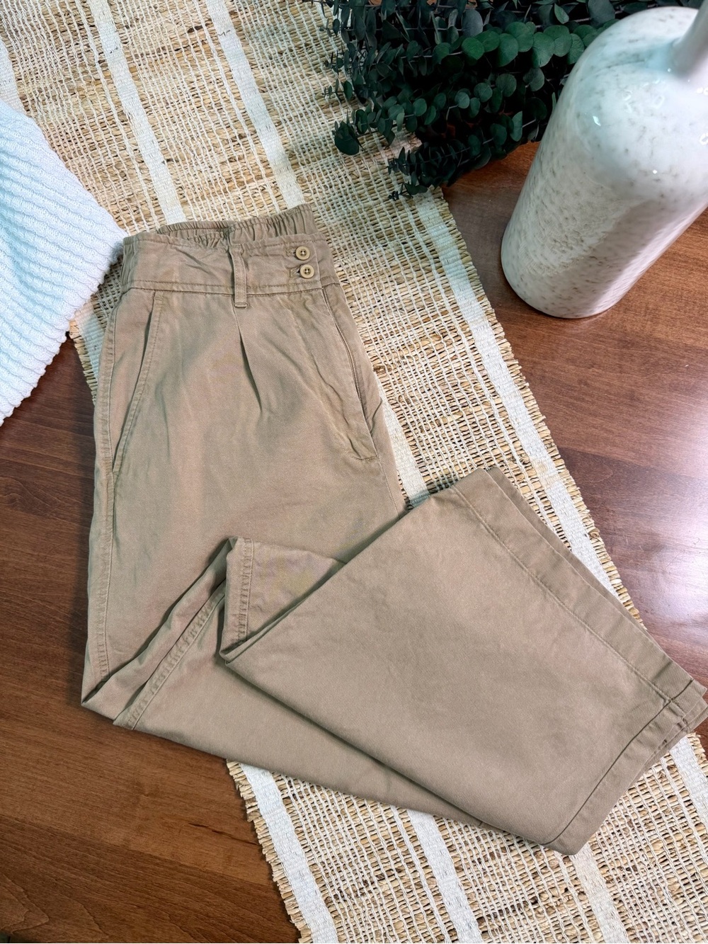 Quince Drapey Twill Pleated Trouser